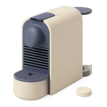 A coffee machine and a descaling tablet
