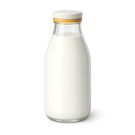 A bottle of milk