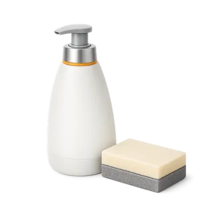 Washing-up liquid and a sponge