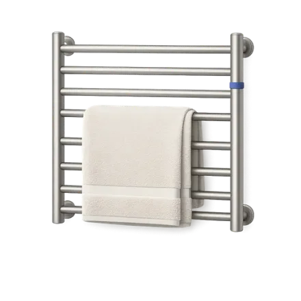 A towel rail and a folded towel